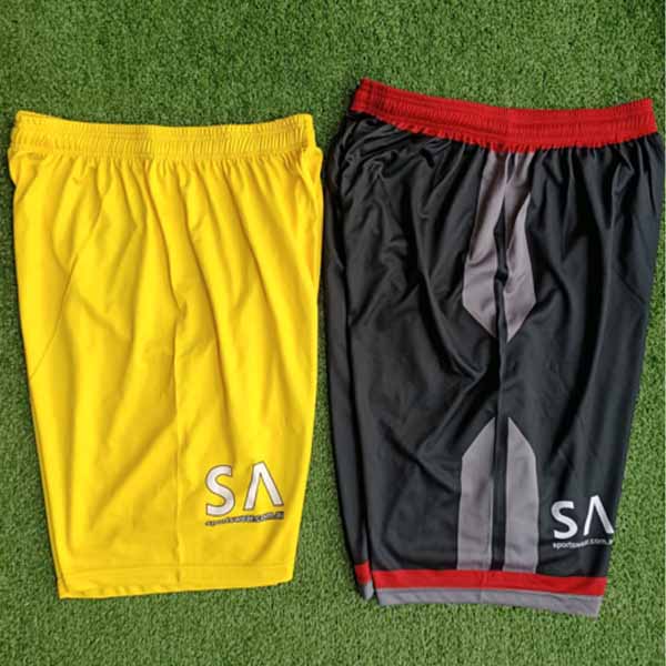 Yellow Black Combo Soccer Shorts Manufacturers in Australia